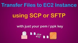 Transfer Files to EC2 Instance using SCP or SFTP with your pem or ppk key [upl. by Enitsyrhc]