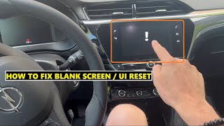 Fix Opel Infotainment Blank Screen and CarPlay Connecting Issues  Reset Procedure [upl. by Goldenberg]