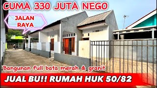 Dijual butuh  Rumah tipe 5082  30 meter jalan raya utama  surat shm [upl. by Veats747]