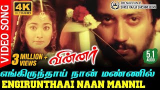 Engirunthai Naan Mannil Piranthidum Pothu 4K Video Song  Winner  Prashanth  Kiran Rathod  YSR [upl. by Olli]