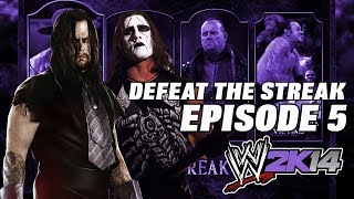 WWE 2K14 The Undertaker Defeat the Streak Episode 5 Sting [upl. by Suirtemid]