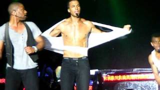 JLS  Aston and Marvin Rip their tops off [upl. by Nosam]