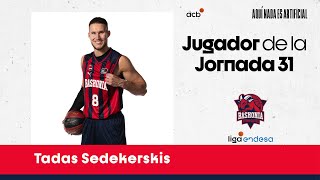 TADAS SEDEKERSKIS Jugador de la Jornada 31  Liga Endesa 202324 [upl. by Laina167]