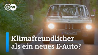 Oldtimer umweltfreundlicher als neue EAutos oder nostalgische Dreckschleudern  DW Nachrichten [upl. by Johnna]