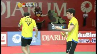 QF  MD  Cai Yun Fu Haifeng vs Ko Sung Hyun Yoo Yeon Seong  2011 Djarum Indonesia Open [upl. by Trinity502]