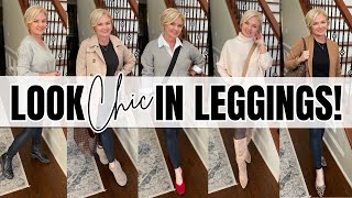 Look Chic In Leggings  Outfit Ideas for Women Over 50 [upl. by Lynn]