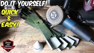 The BEST NEW Tool For Sharpening A Lawn Mower Blade Have You Seen This Yet [upl. by Natsyrk]