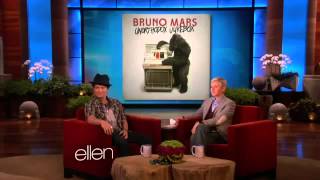 Bruno Mars on the Ellen show [upl. by Nafets]