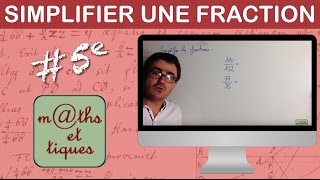 Simplifier une fraction 2  Cinquième [upl. by Vincenta]