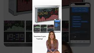 LINK IN DES bitcoin RealTime CryptoStock Ticker Monitor Display crypto stockmarket stocks [upl. by Codding]