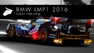 BMW LMP1 Livery Creation Timelapse [upl. by Olethea]