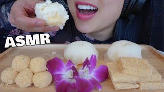 ASMR KINAKO DANGO MOCHI  SNOWBALL MOCHI SOFT EATING SOUNDS NO TALKING  SASASMR [upl. by Jarad]