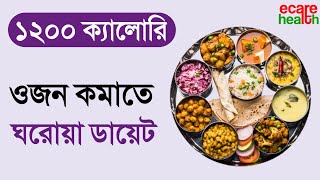 1200 calorie diet plan for weight loss  1200 calorie diet plan  Diet plan in Bengali Diet [upl. by Ysle771]