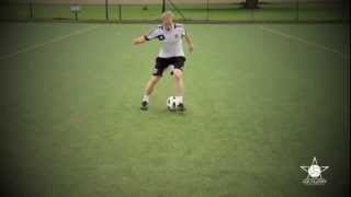 Learn how to do the Scissors Move  Football Soccer 1v1 Tutorial [upl. by Atilef]