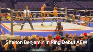 Shelton Benjamin Debut Match in AEW Against Lio Rush AEW Dynamite Highlights [upl. by Atinomar575]