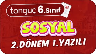 6Sınıf Sosyal 2Dönem 1Yazılıya Hazırlık 📑 2024 [upl. by Anoynek]