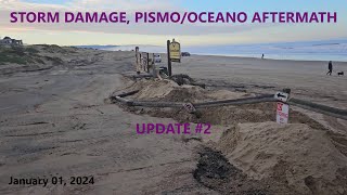 PISMO BEACH STORM UPDATE 2 NYD 2024 [upl. by Yllen]