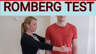 Romberg Test  Sensory Ataxia vs Cerebellar Ataxia  Rombergs Test Positive [upl. by Kcarb299]