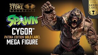 NEW Spawn Cygor™ Patina Edition Gold Label Mega Figure  Action Figure Showcase [upl. by Ylus883]