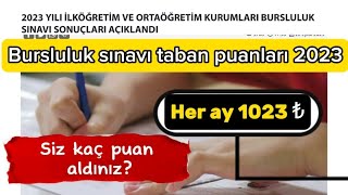 Bursluluk Sonuçları Açıklandı 2023  2023 Bursluluk Sınavı taban puanları [upl. by Buford748]