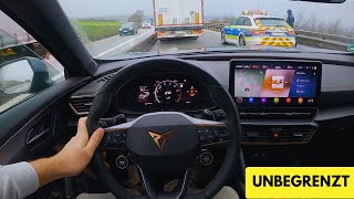 CUPRA Formentor VZ 310 PS 2022  TOP SPEED on AUTOBAHN  by UNBEGRENZT [upl. by Donelu924]