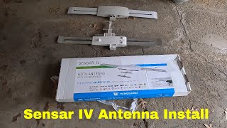 RV TV Antenna Install Winegard Sensar Batwing  Wall Plate Amplifier [upl. by Boleyn]