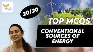 Set 33  Important MCQs on Conventional Sources of Energy by Yashodhra ma’am [upl. by Aicirtan]