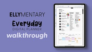 ELLYMENTARY EVERYDAY Digital ZoomNotes Planner Walkthrough [upl. by Llenra]