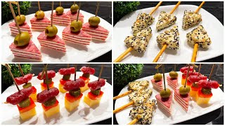 TOP 9 Schnelle PartySnacks Leckere Fingerfood für Partys und Buffet in 5 Minuten [upl. by Ut]