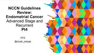 NCCN Endometrial Cancer Advanced and Recurrent  Immune Checkpoint Inhibitors [upl. by Anaugal]