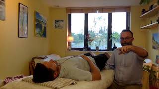 Demonstration on how craniosacral therapy helps tinnitus [upl. by Jeanne103]