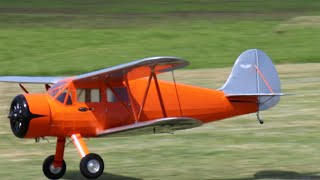 Pilot 1 WACO YKS6 biplane with Saito 270 [upl. by Navad]