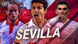 Sevilla  GREATEST European Goals amp Highlights  Navas Rakitic Reyes  BackTrack [upl. by Anaitat]