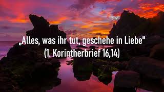 „Mach es liebevoll“ Lied zur Jahreslosung 2024 Alles was ihr tut geschehe in Liebe“Korinther 16 [upl. by Anatnom]