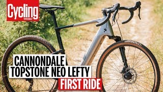 Hands On With The Radical New Cannondale Topstone Carbon Neo Lefty  Cycling Weekly [upl. by Eleonora]