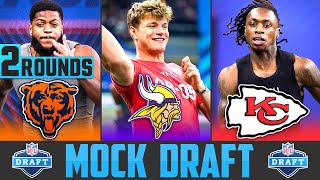 2024 NFL Mock Draft Post Combine  2 Round NFL Mock Draft 2024  Post Combine NFL Mock Draft [upl. by Nhguavad320]