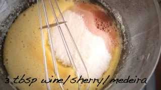 How to Make Zabaglione Zabaione with Mango Recipe [upl. by Tnilf370]