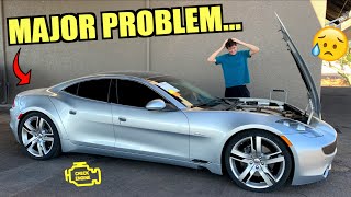 Our Cheap Fisker Karma Already Broke Needs New BATTERY PACK [upl. by Dori]