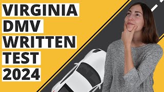 Virginia DMV Written Test 2024 60 Questions with Explained Answers [upl. by Rillings778]