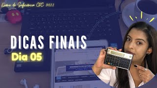 Dicas Finais Exame de Suficiência CFC 20222 [upl. by Brianna]