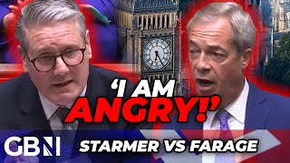 Im ANGRY Farage and Starmer face off in FURIOUS row over twotier Britain in FIRST PMQs CLASH [upl. by Eeclehc]