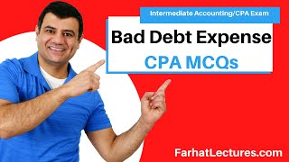 Bad Debt Expense CPA Exam MCQs [upl. by Ehud]