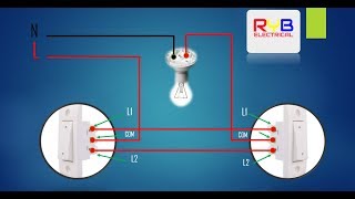 two way light switch wiring diagram [upl. by Frank479]