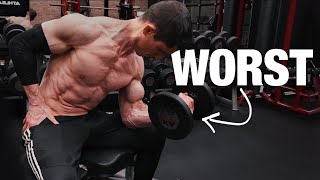 Biceps Exercises Ranked BEST TO WORST [upl. by Ettelra]