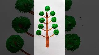 Tree Acrylic Painting For Kids tree trending painting shorts art colors drawing draw [upl. by Follmer]