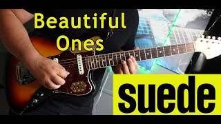 Beautiful Ones Suede Guitar Cover  Tutorial  tab [upl. by Bull]