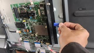 Skyworth 55 inch smart LED TV  How To Repair No Power [upl. by Farlie]