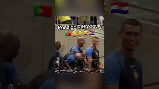 😂🇵🇹 Ronaldo amp Brozović🇭🇷 na treningu s IShowSpeed😂 [upl. by Zollie]