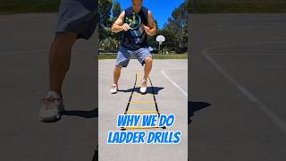 Footwork Application ladder basketball physicaltherapy agility trainingmotivation hoops speed [upl. by Ahsirahc]