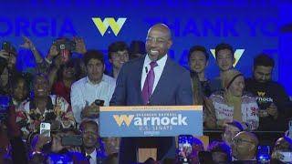 Sen Warnock Georgia Senate race  Full victory speech [upl. by Yevrah144]